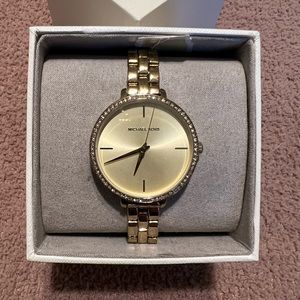 Michael Kors Women's Charley Three-Hand Gold-Tone Alloy Watch MK4399